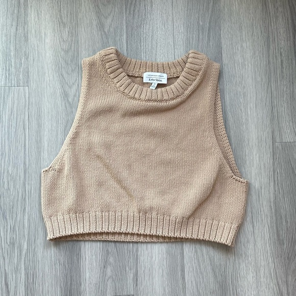 & Other Stories Tops - & other stories cropped cotton knit tank